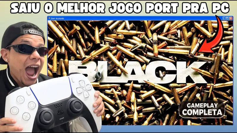 Assault rifle in an industrial yard in BLACK gameplay footage